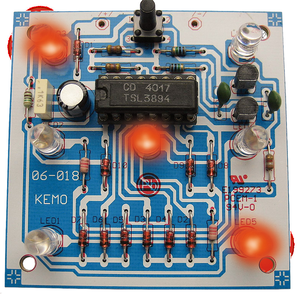 Elektronischer Würfel Bausatz – Lötübung Mit AVR Mikrocontroller, LEDs, Mini-USB, Für Einsteiger
