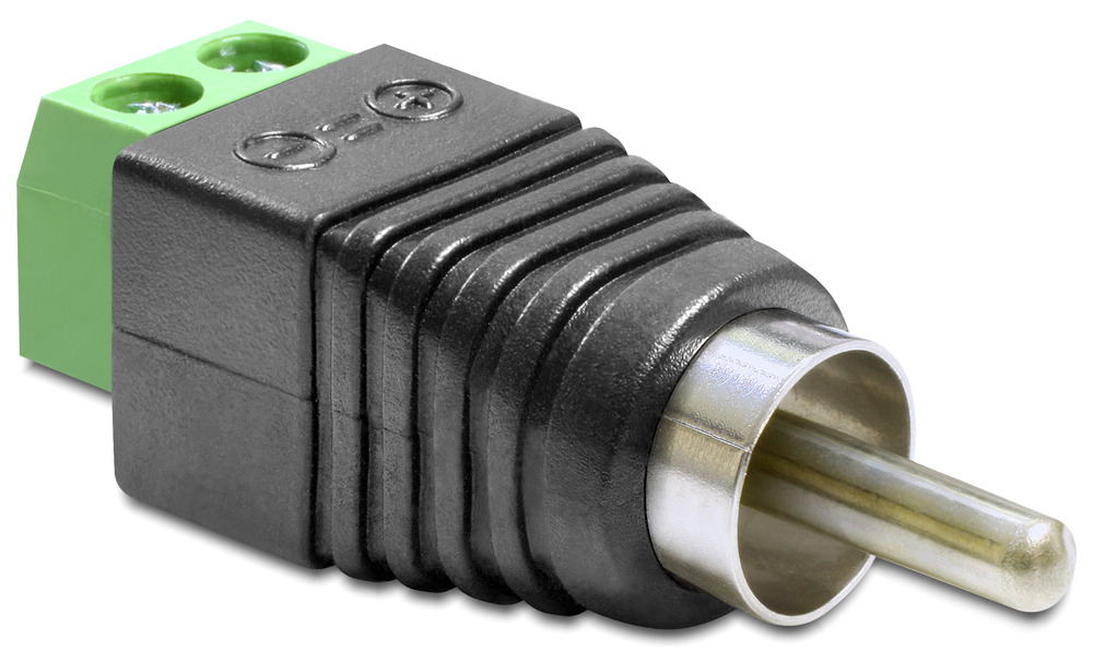 Delock 65566 Adapter Terminalblock Mit Drucktaste Cinch Stecker ch.elv.com