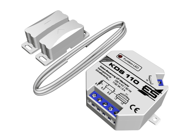Schabus Kabel-Dunstabzugssteuerung KDS 110 mit 6 m Kabel, Einbauversion