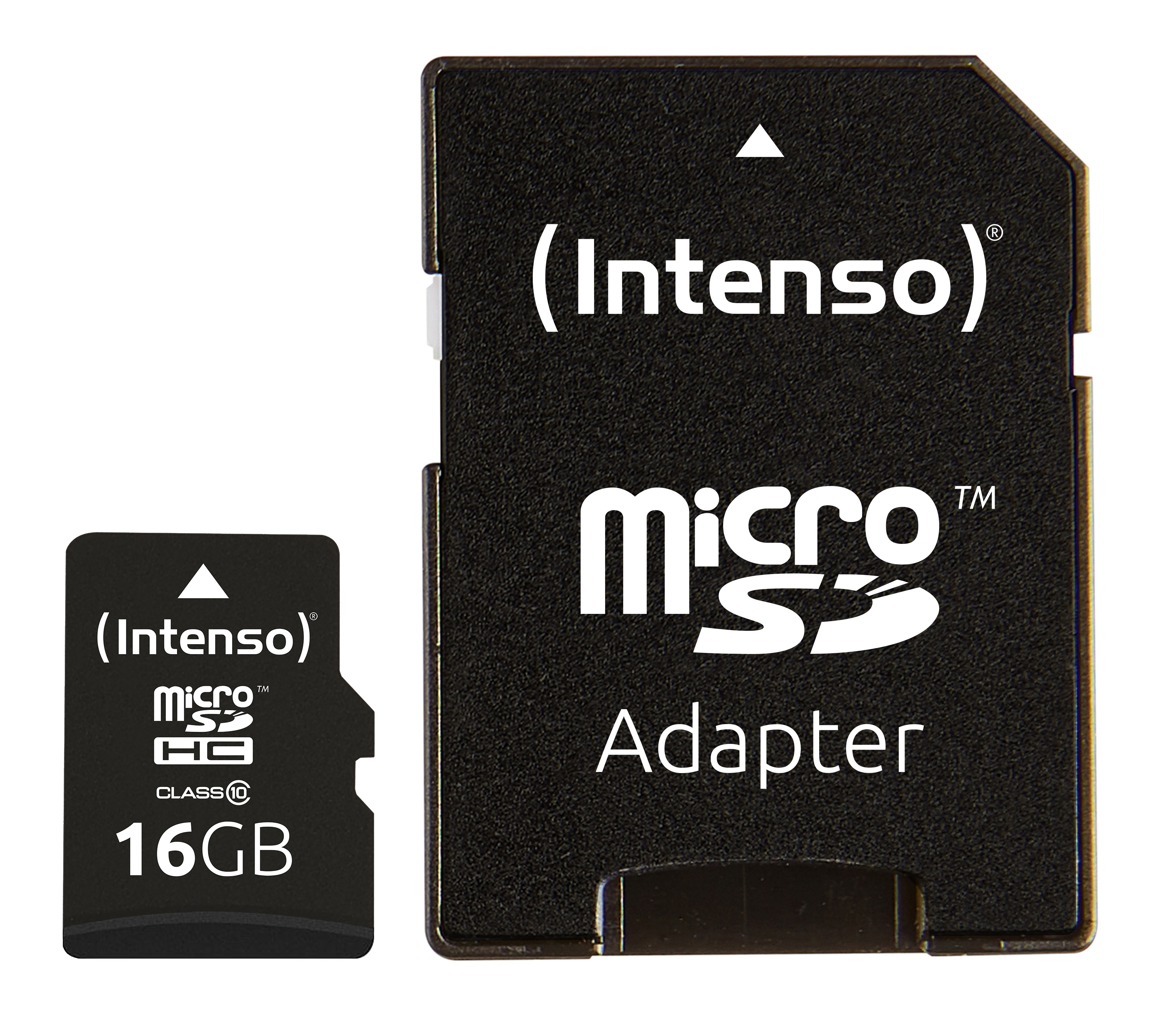 Intenso microSDHC-Karte, Class 10, mit SD-Adapter, 25 MB/s, 16 GB