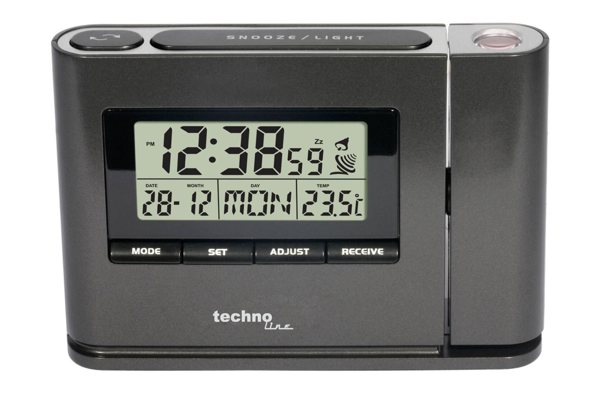 Wecker Digital Funkuhr WT 590: Funkwecker, Digital, Mit Projektion