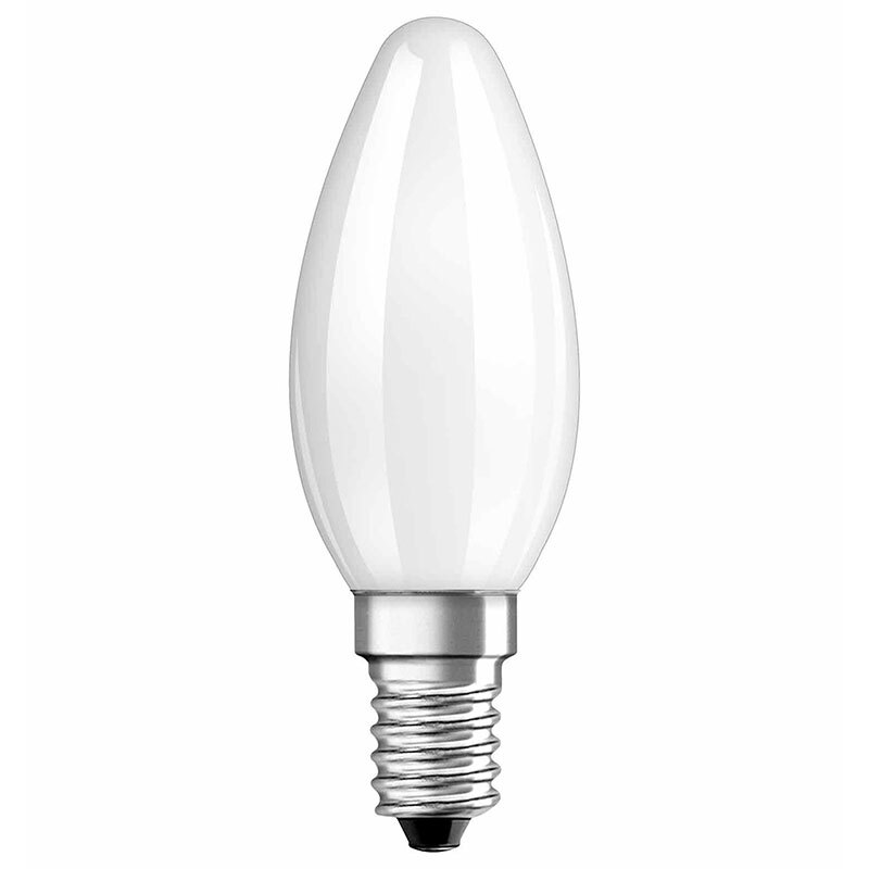 OSRAM LED RETRO Glass Bulb 4-W-Filament-LED-Kerzenlampe,E14,matt | ELV ...