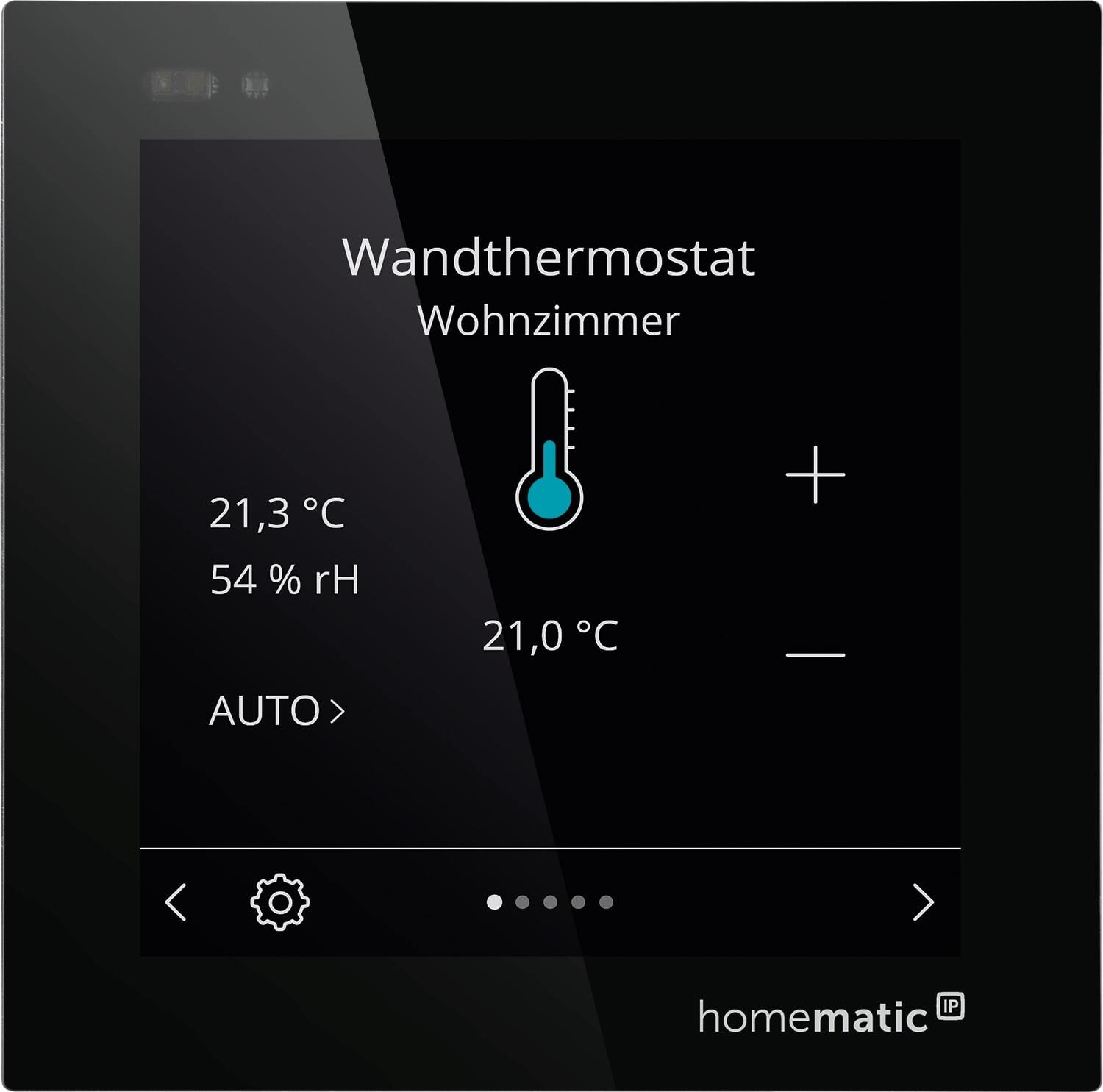 Homematic IP Wired Smart Home Glasdisplay – plus, HmIPW-WGD-PL