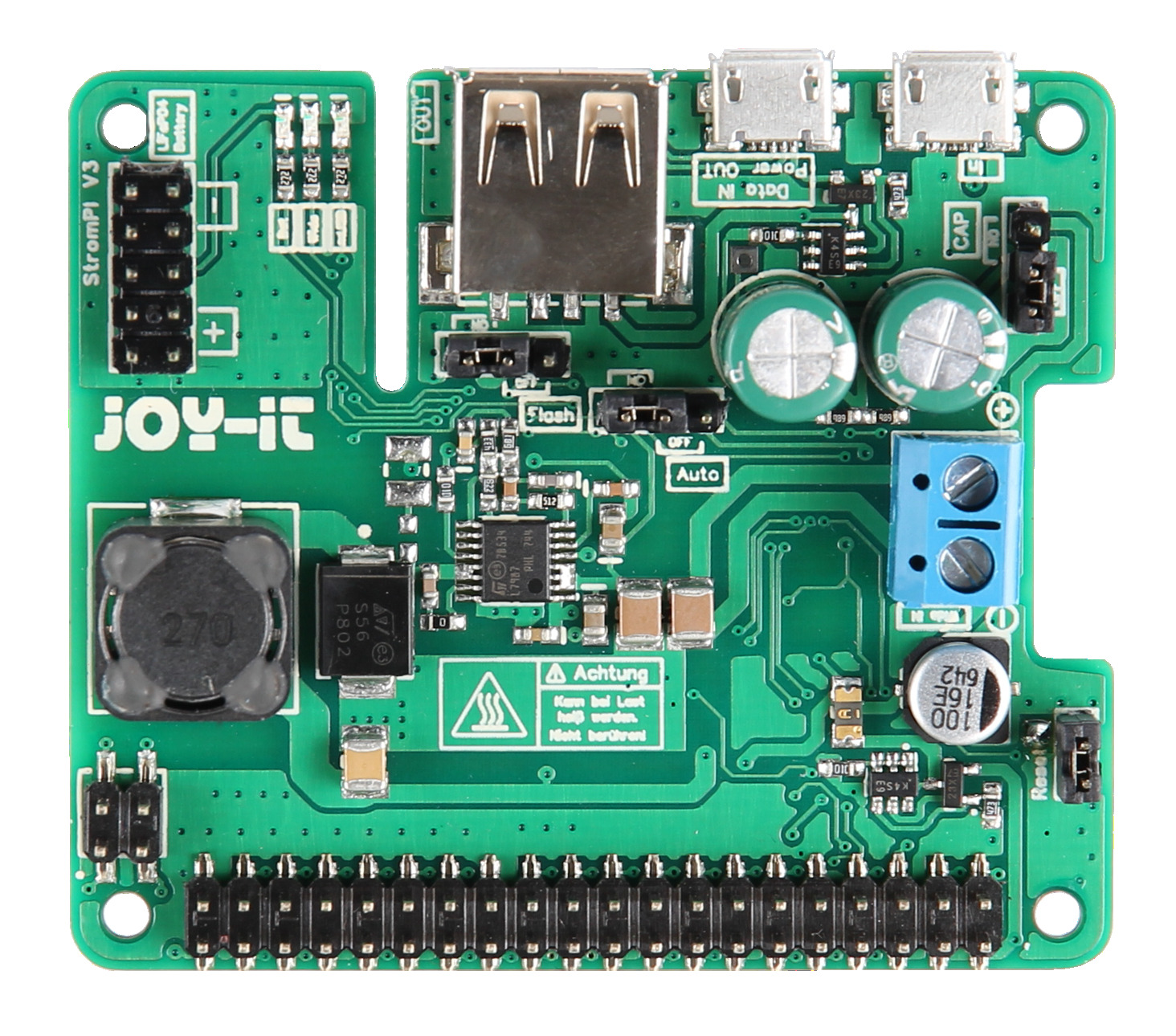 JOY-iT StromPi 3,Stromversorgung und USV für Raspberry Pi | Bausätze