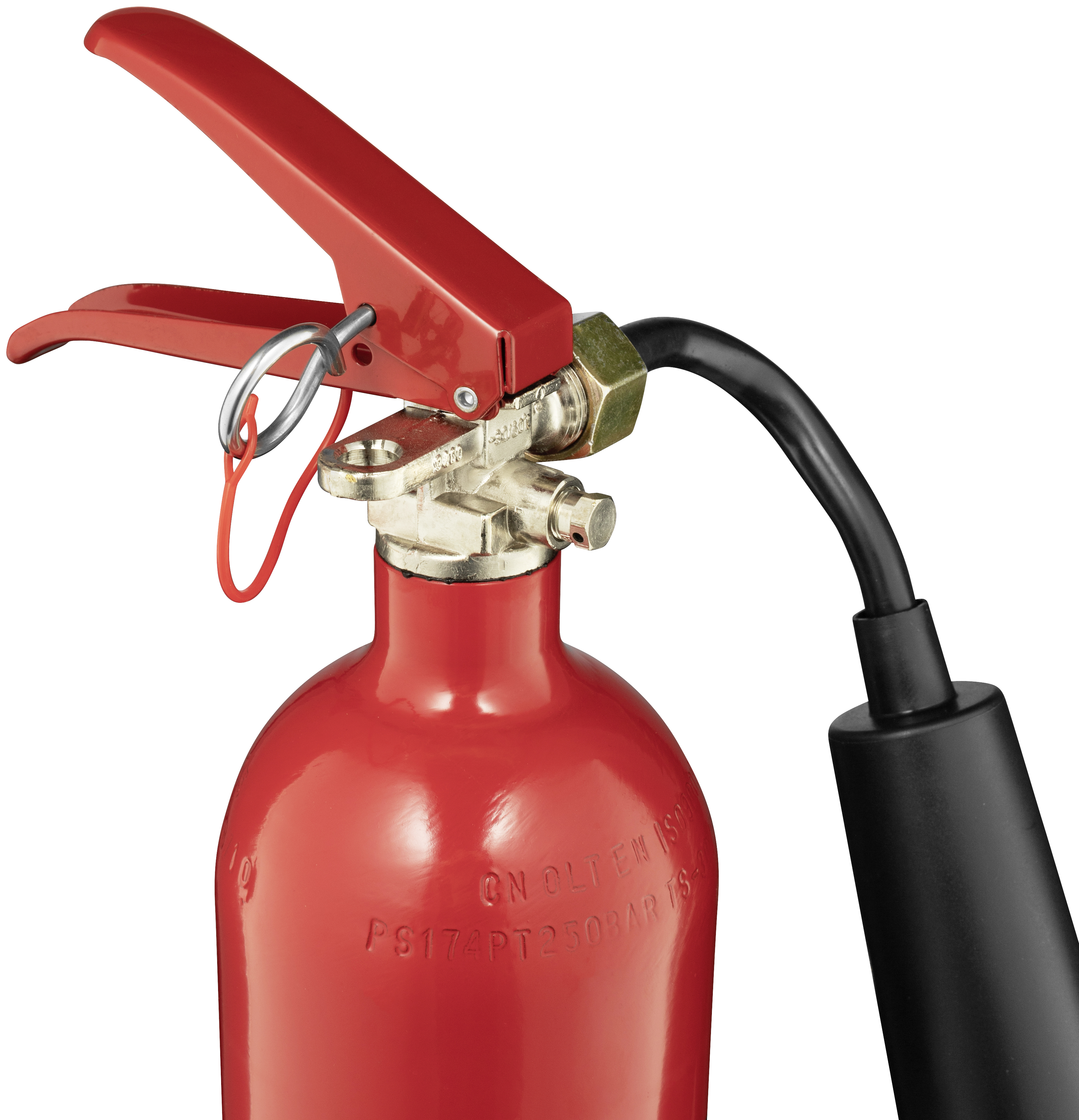 CO2 Feuerlöscher Schild Aus Kunststoff – Sicherheitskennzeichnung Nach EN ISO 7010, 150 X 100 Mm, Schwarz/grün/rot