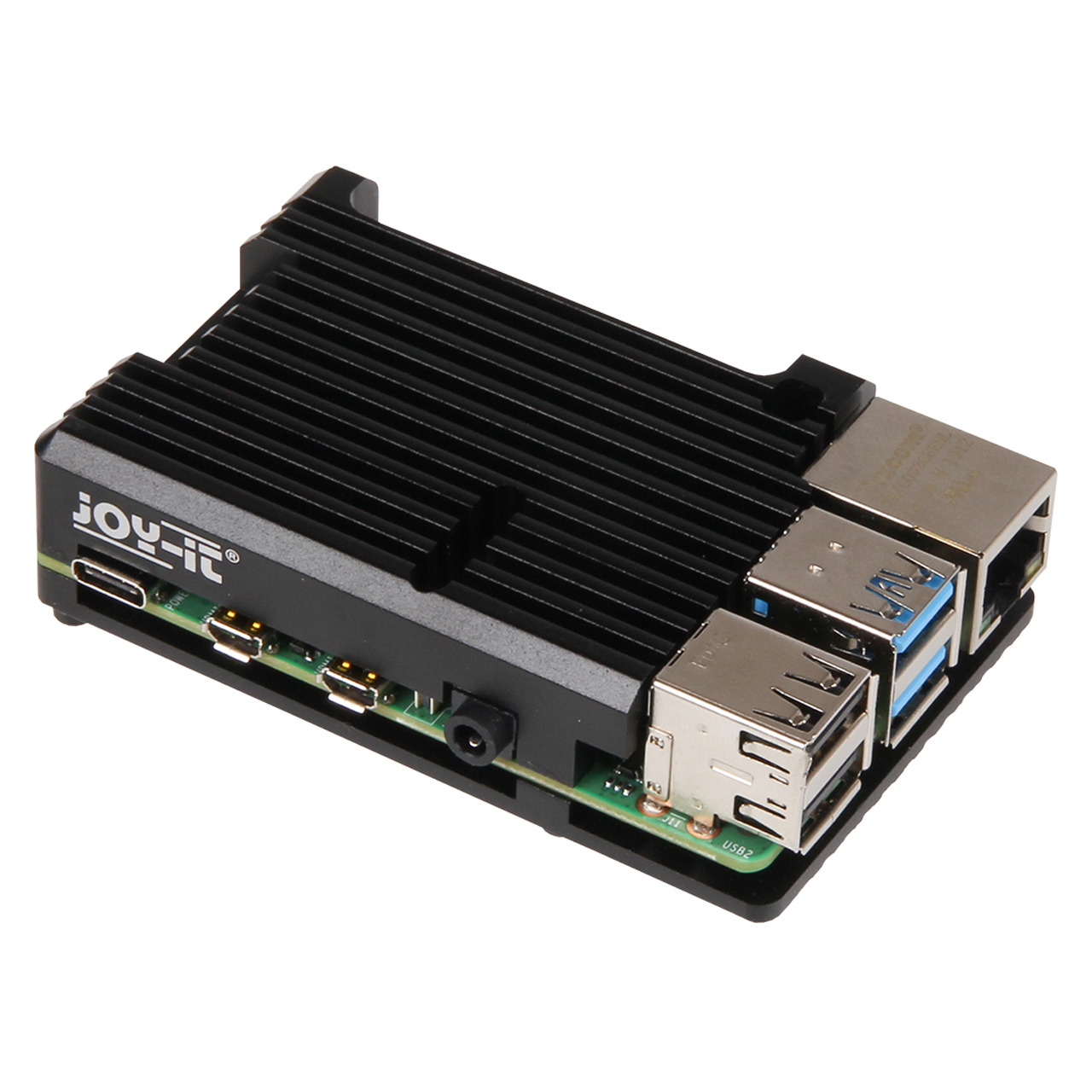 Joy-IT Armor Gehäuse "Block" für Raspberry Pi 4, Schutz und Kühlung zugleich
