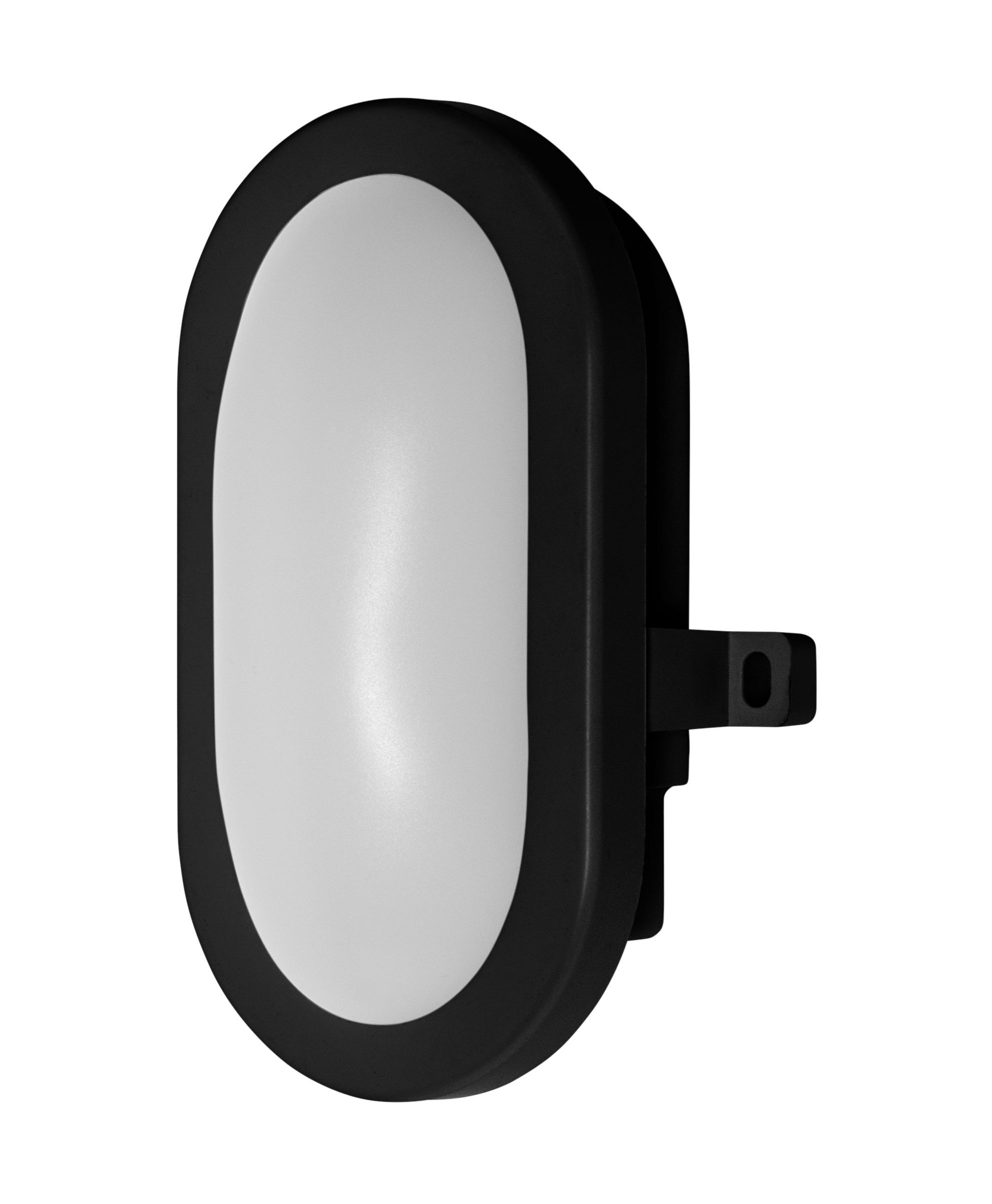 LEDVANCE 5,5-W-Wand-/Deckenleuchte BULKHEAD, schwarz, 450 lm 
