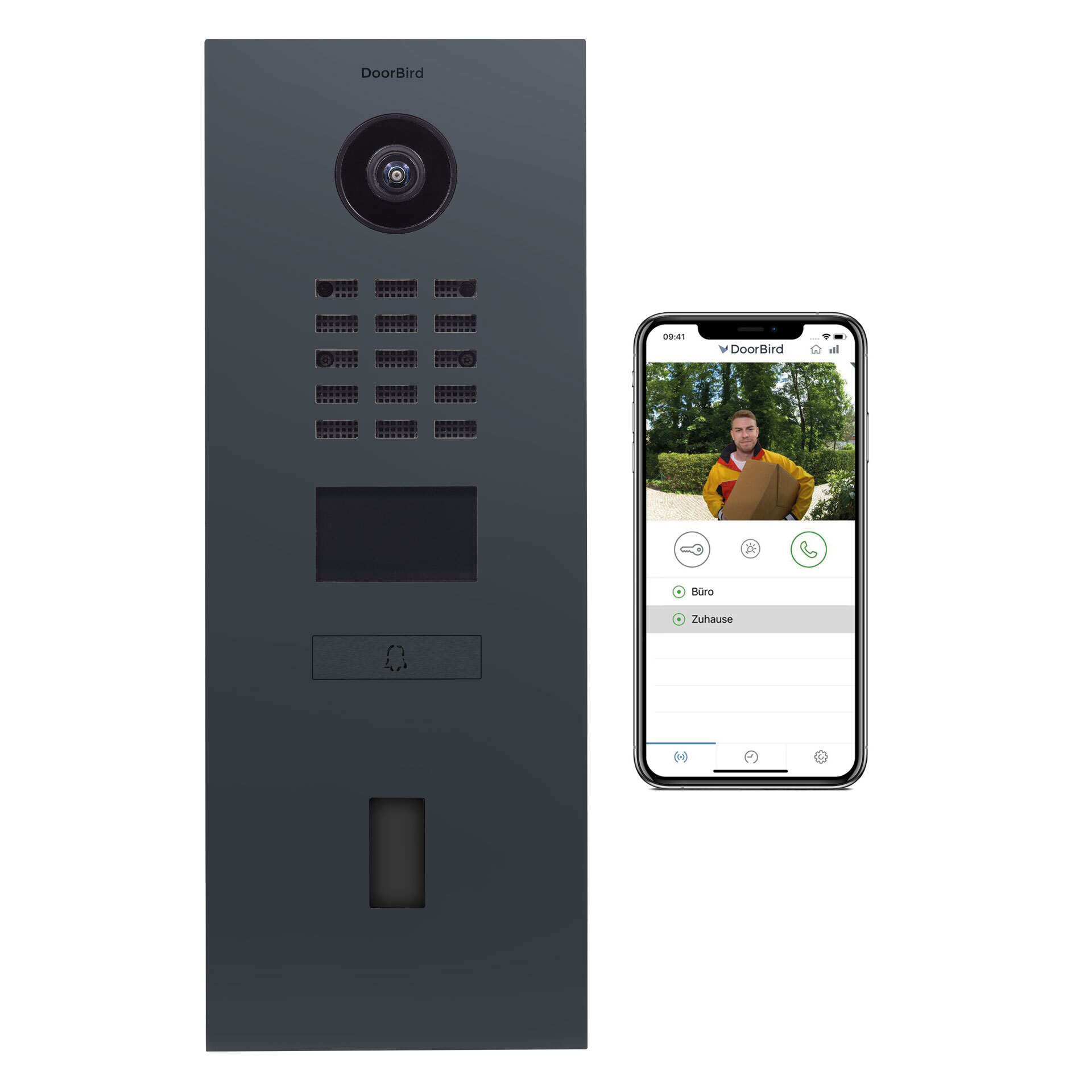 DoorBird IP Video Türstation D2101FV Fingerprint Edelstahl