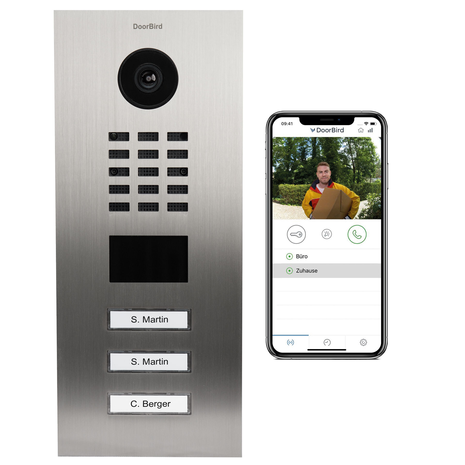 DoorBird Smart Home IP Video Türstation D2103V, Edelstahl V2A