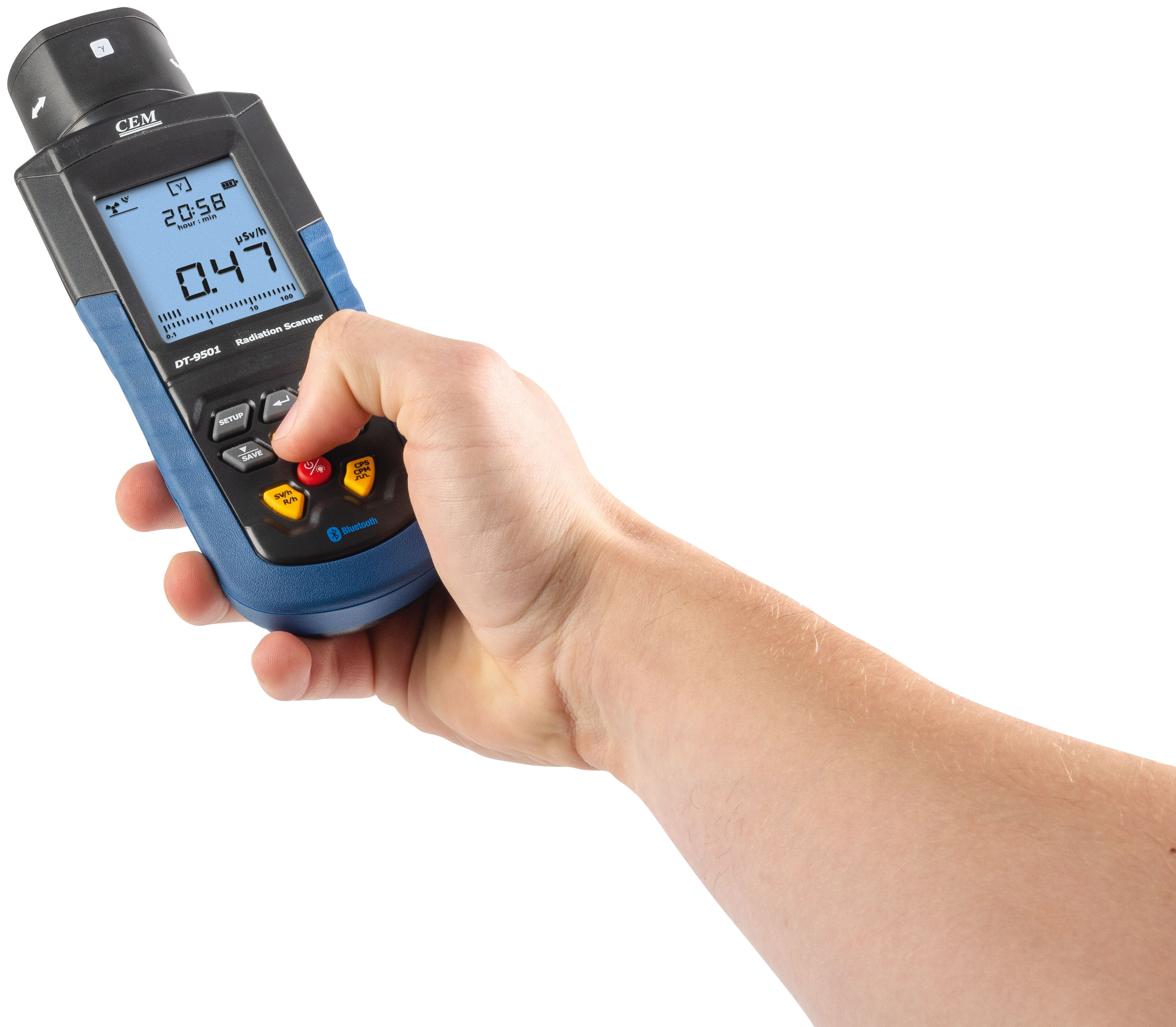 Produktbild von Tragbarer Luftqualitätstester – Luft-Ionenzähler Für Negative Ionen, Messbereich Bis 399900 Ionen/cm³