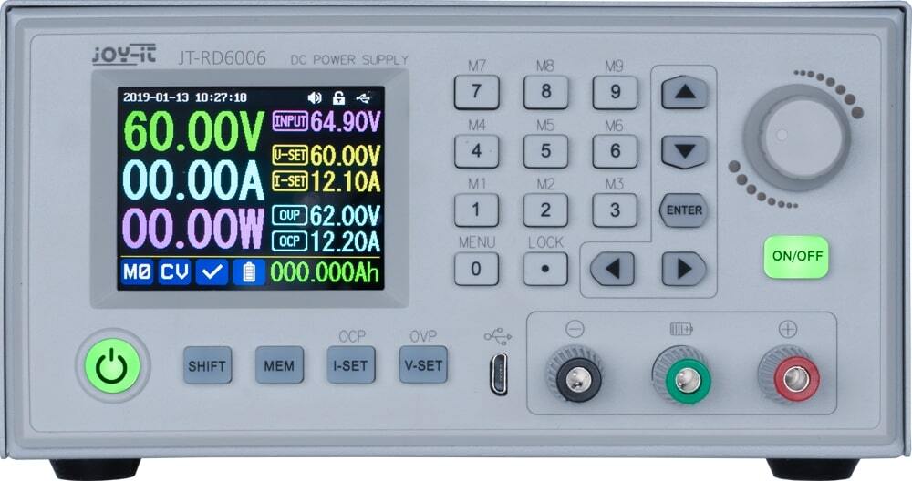 Joy-it Labornetzgerät JT-DPM8650 – 0-60V, 0-50A, 3000W – Programmierbar Mit RS-485 & Funk-Fernbedienung (optional)