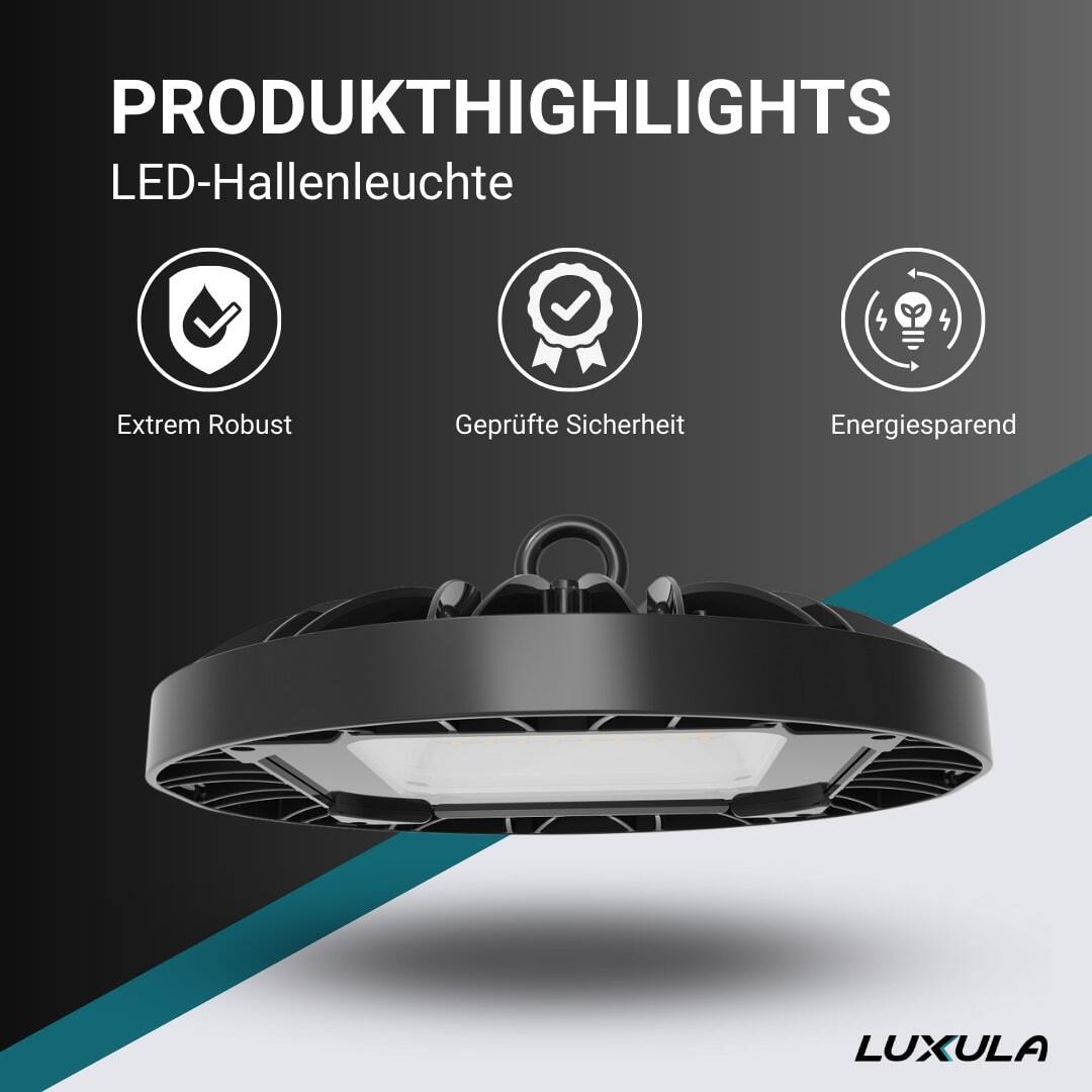 8er 100W 10000LM UFO LED Hallenbeleuchtung Hallenstrahler