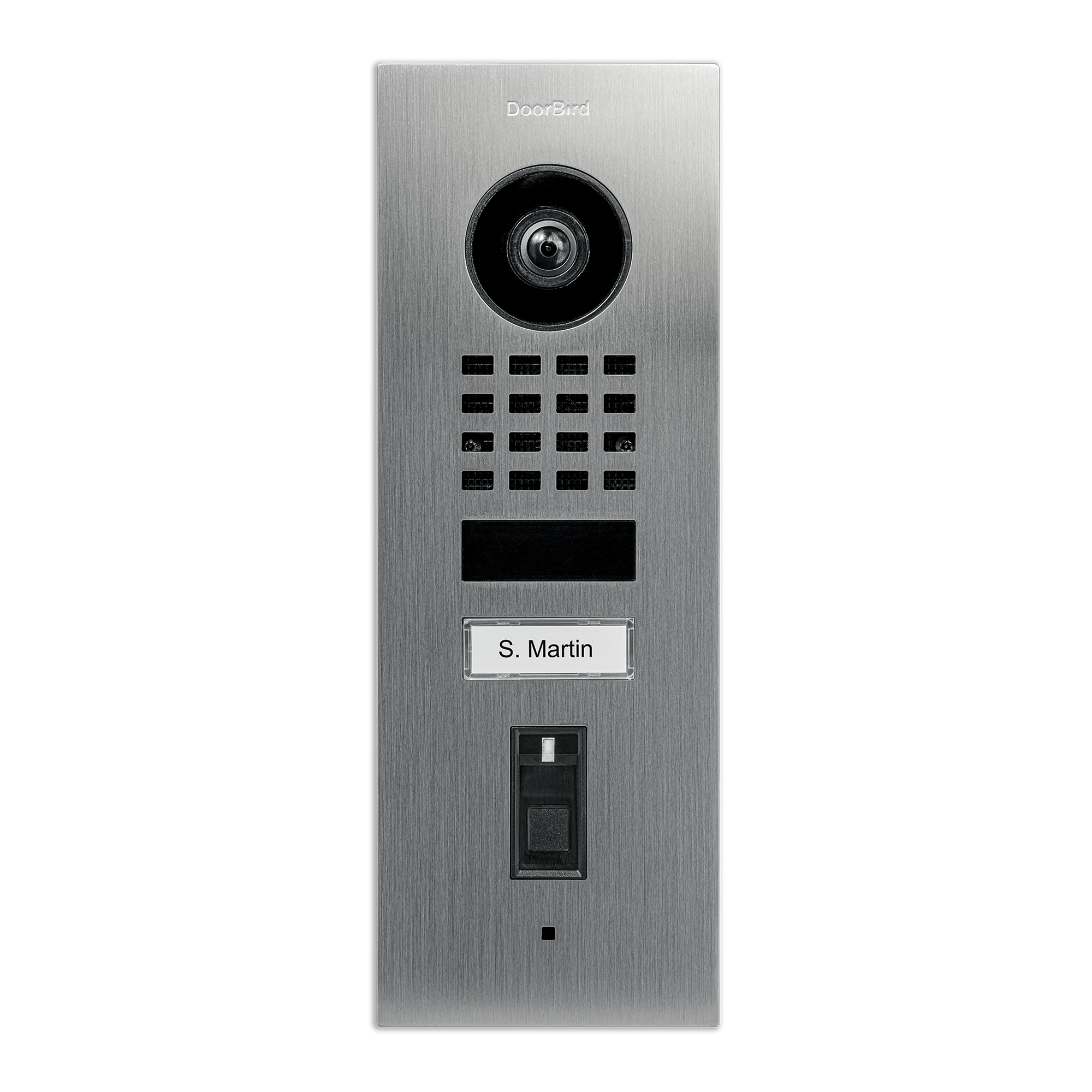DoorBird Smart Home IP Video Türstation D1101FV Unterputz, Edelstahl V4A, mit Fingerabdruckleser, WLAN