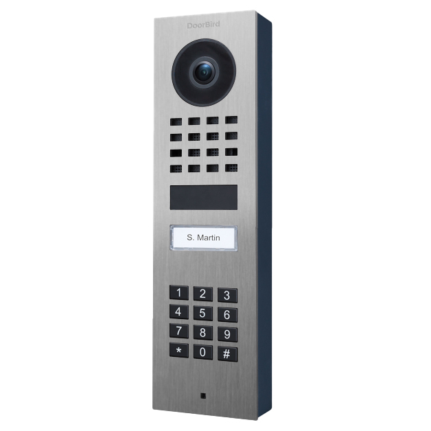 DoorBird Smart Home IP Video Türstation D1101KV Aufputz, Edelstahl V4A, mit Keypad, WLAN
