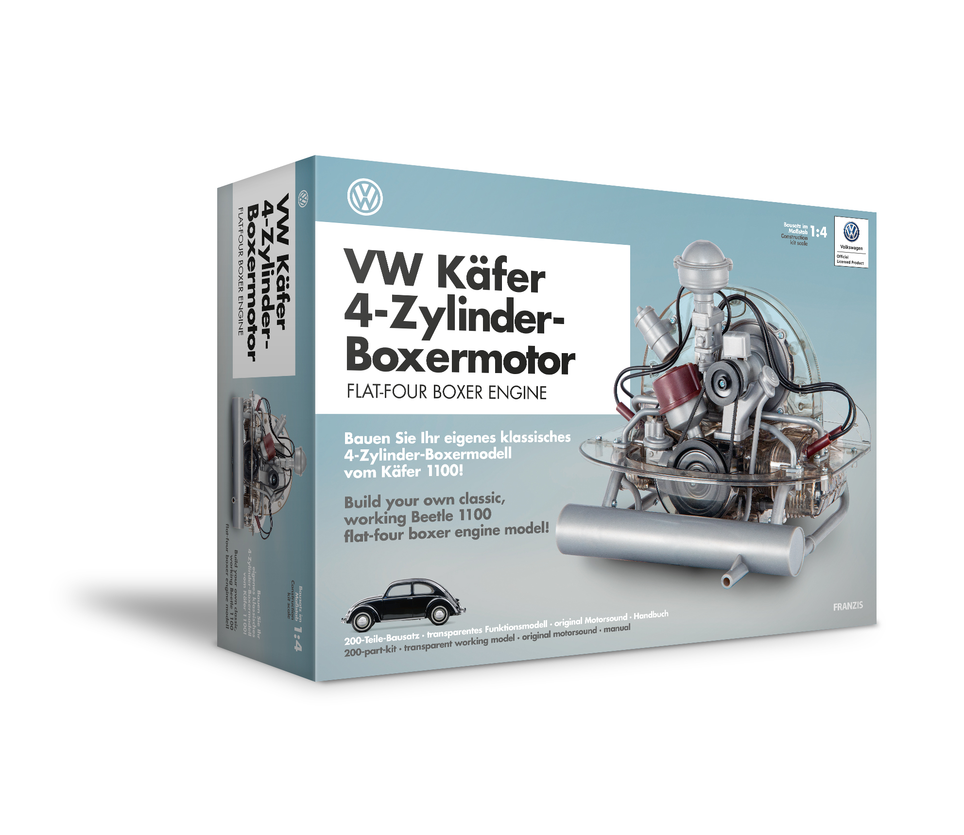 VW Käfer 1100 4-Zyl. Boxermotor high quality Maßstab 1:4 Bausatz