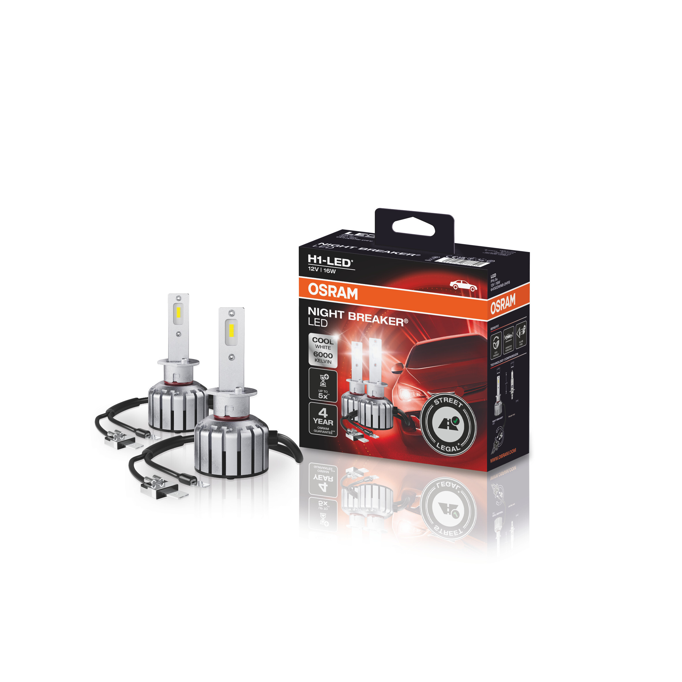 OSRAM Retrofit-Kfz-LED-Nachrüstlampe NIGHT BREAKER® W5W, für Stand 