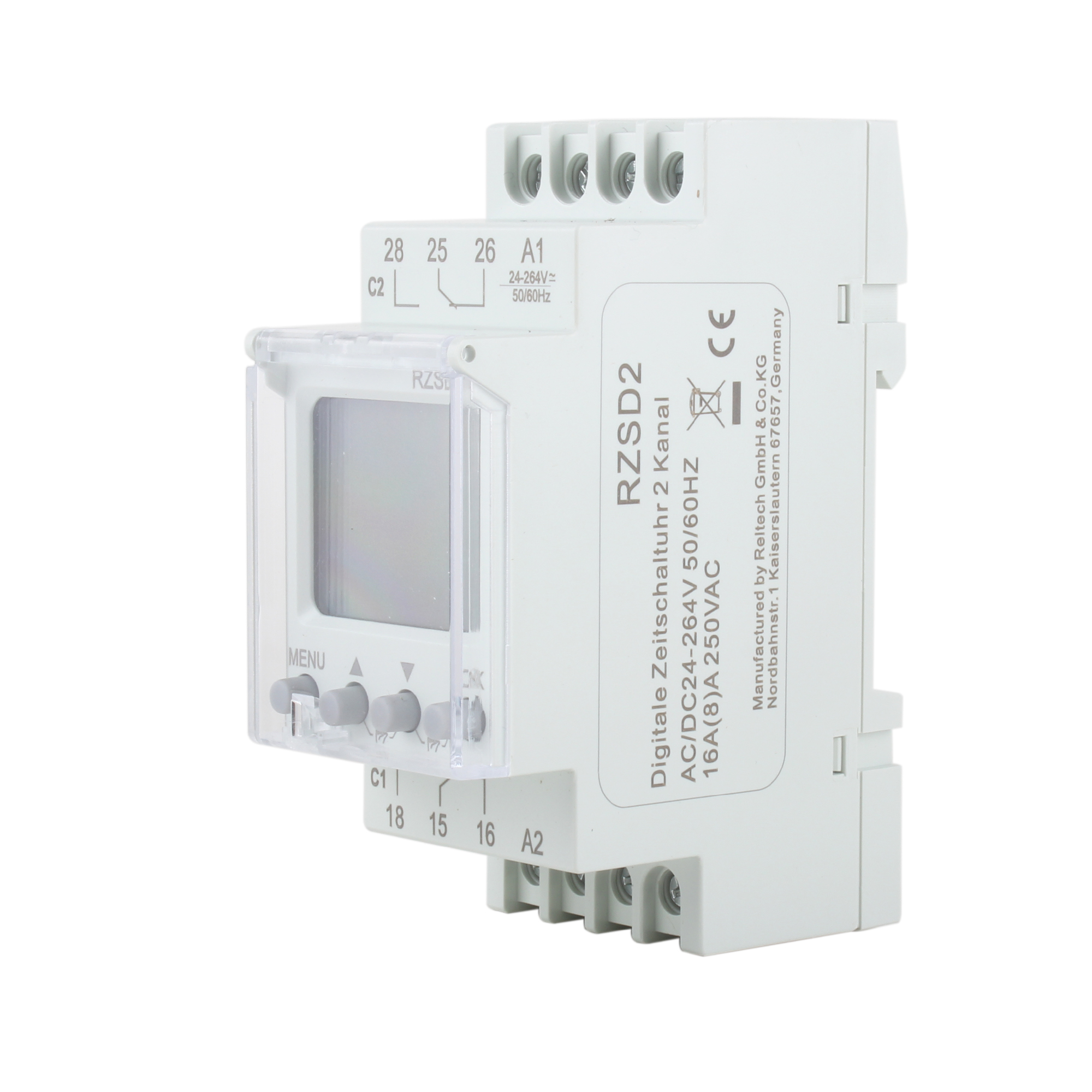 RELTECH Digitale Zeitschaltuhr RZSD2 | Haustechnik