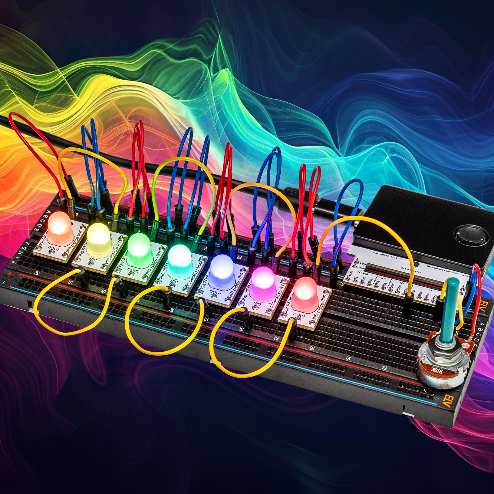 Regenbogen-Animation mit der Oxocard Connect - RGB-LEDs ganz einfach ...