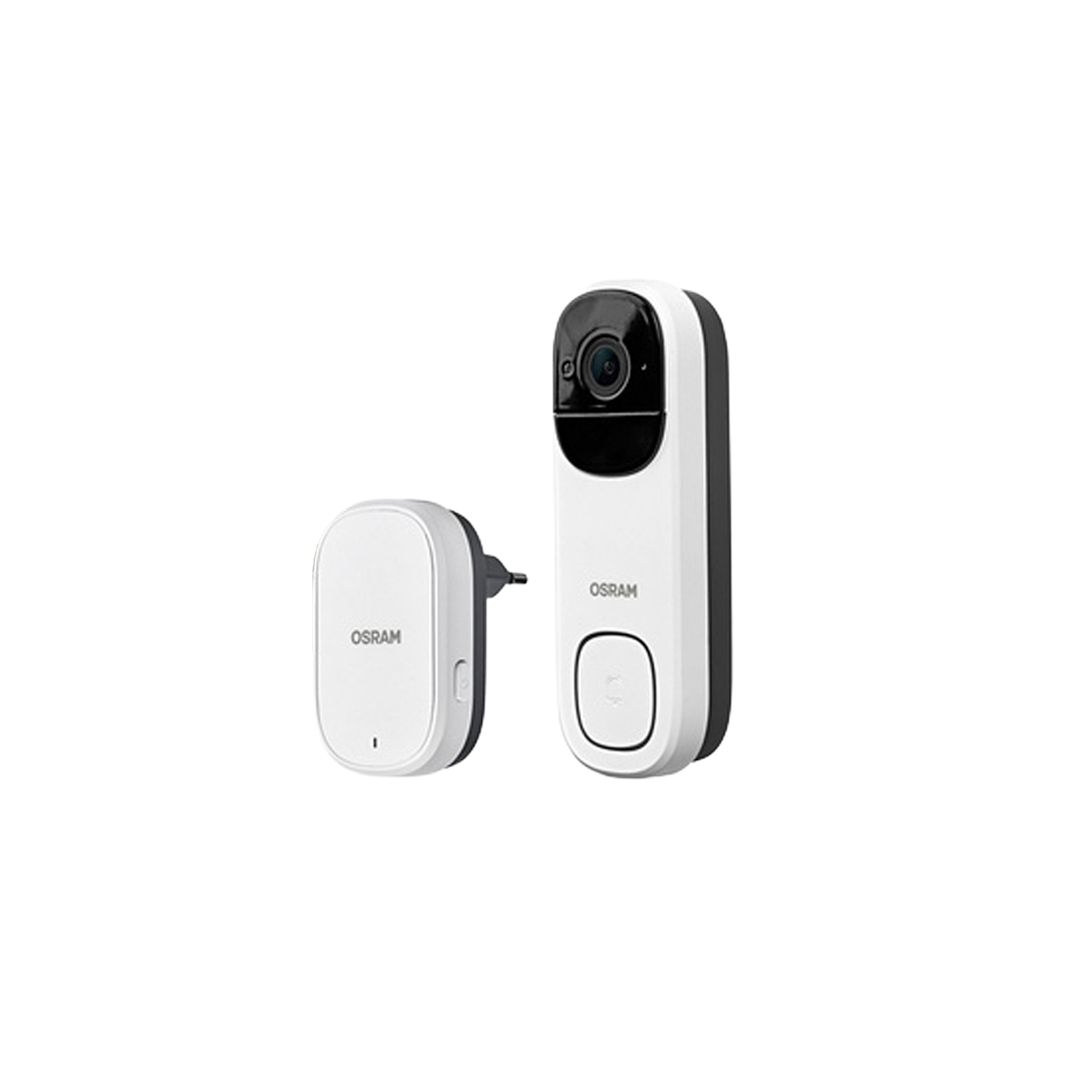 OSRAM SMART+ Smart Home WLAN-Türklingel mit Kamera, 2K, Akku, IP66, Weiß