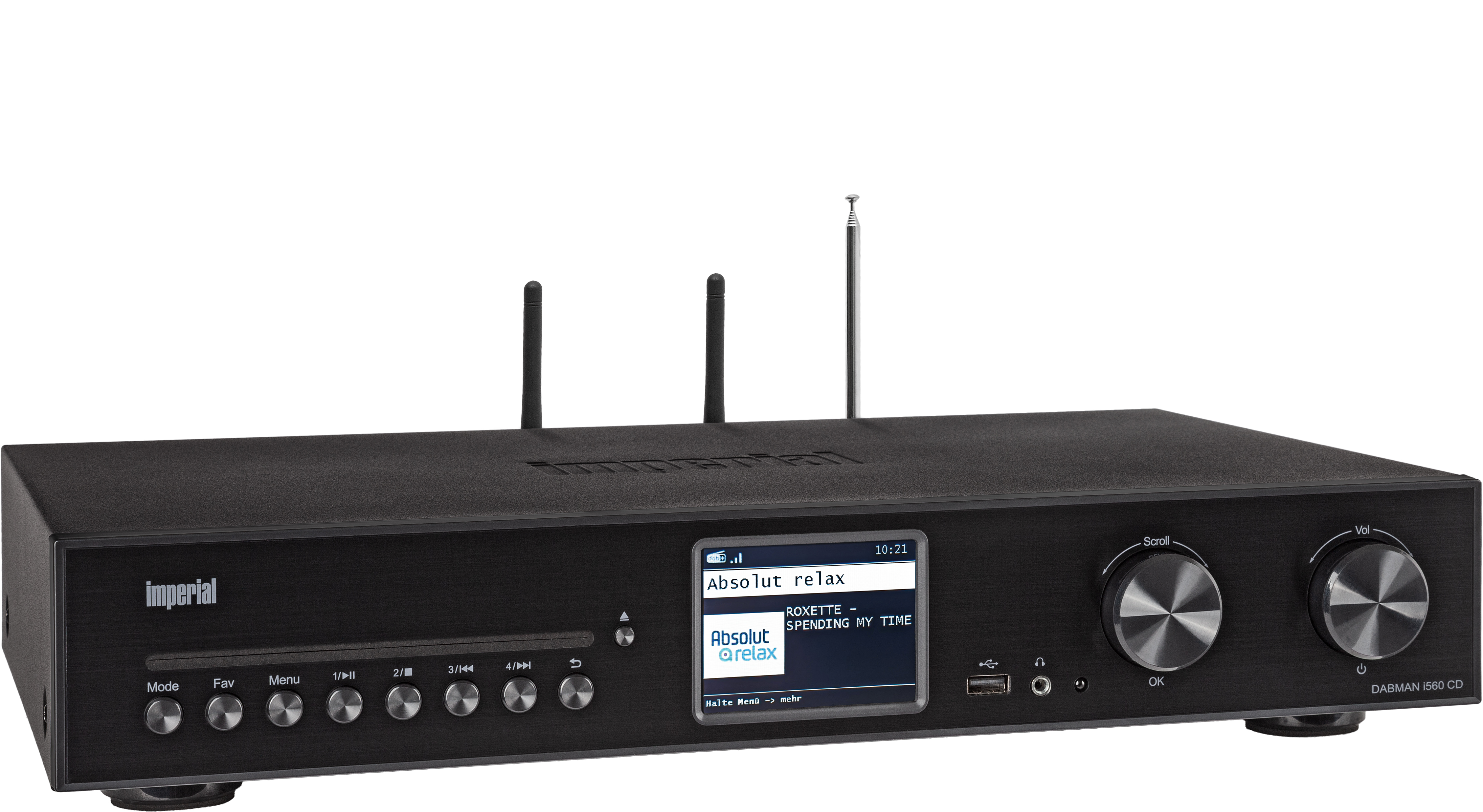 DigitalBOX Imperial DABMAN 30 - Radio Portative DAB+ Marron Clair