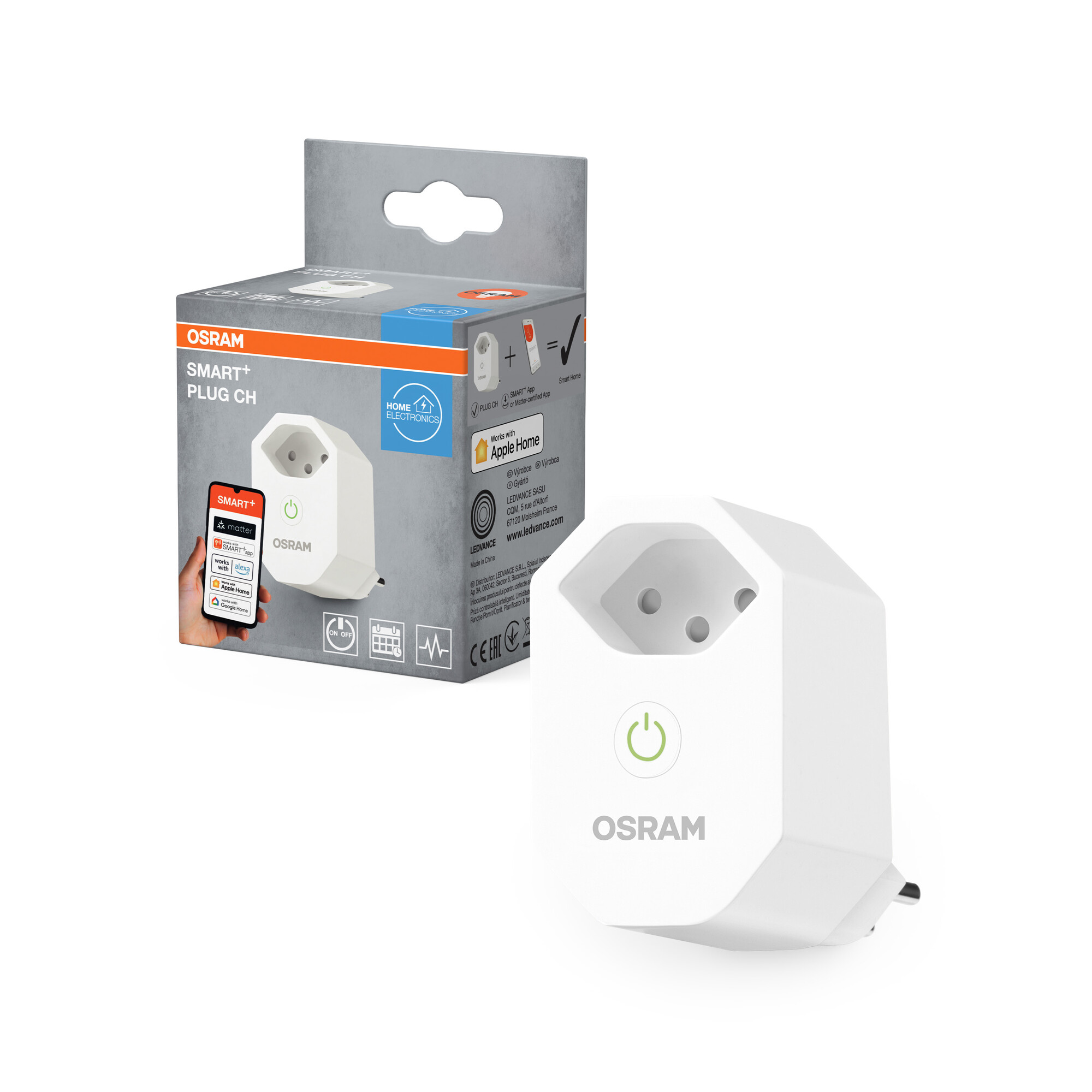 OSRAM SMART+ WIFI Outdoor-Bewegungsmelder – Anthrazit, IP65, Smarte Steuerung Via App, Solarzelle