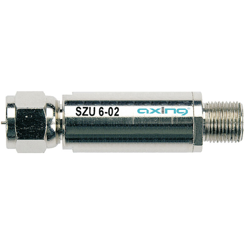 Axing Überspannungsschutz SZU 6-02, F-Stecker/-Buchse