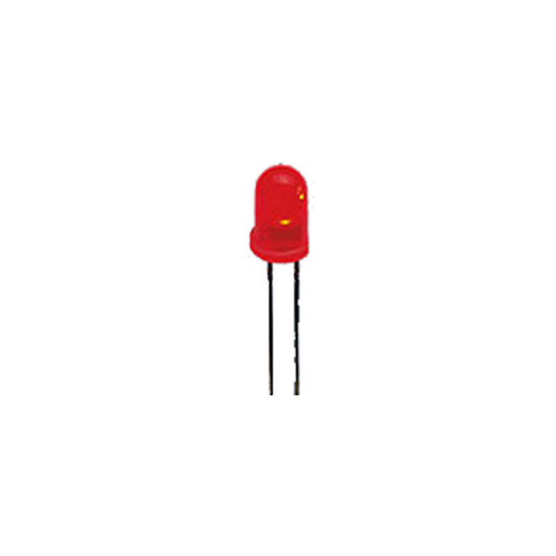 50 LED Rossi 3mm Ultra Luminosi - Lente Trasparente - 1.8V-2.3V 120°