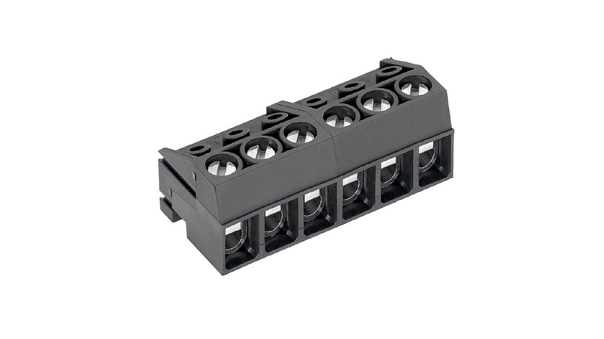 Schraubklemme AK130/2-5.0-Grau, Aufsteckbar, 2-polig