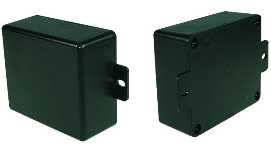 Strapubox Kunststoff-Gehäuse mit Lasche CO 4 ABS 70 x 60 x 30 mm, schwarz