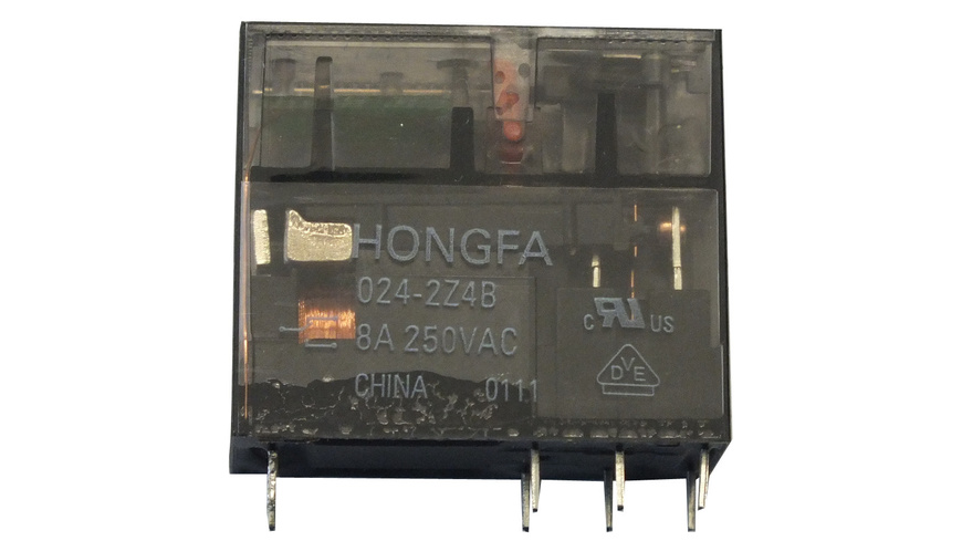 HONGFA Relais, 24 V, 2 Öffner-Schließer, HF115FP-024-2Z4B