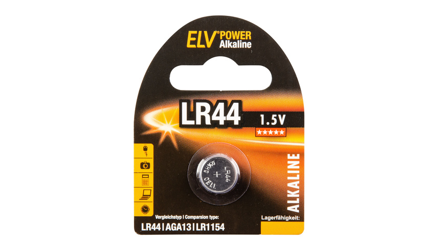FZ G1 günstig Kaufen-ELV Power Alkaline-Knopfzelle AG13/LR44. ELV Power Alkaline-Knopfzelle AG13/LR44 <![CDATA[Alkaline-Knopfzelle für lang anhaltende Power.]]>. 
