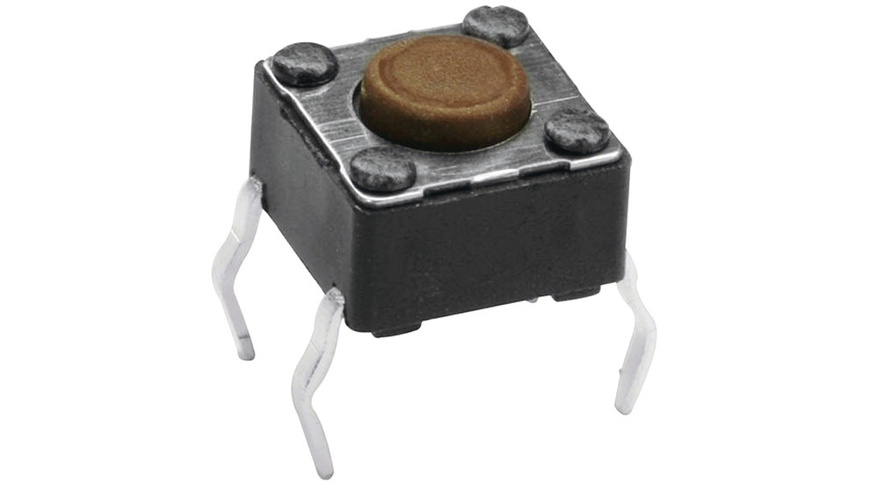 Miniatur-Drucktaster 1x ein, Knopflänge 1,2 mm