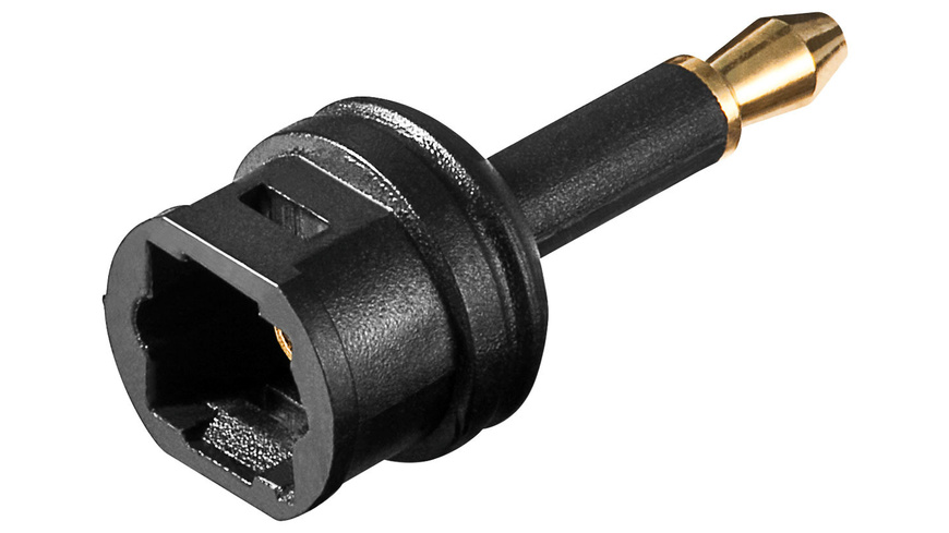 Adapter Mini günstig Kaufen-Audio-Adapter 3,5 mm Mini-Stecker mit Toslinkkupplung. Audio-Adapter 3,5 mm Mini-Stecker mit Toslinkkupplung <![CDATA[Audio-Adapter in Premium-Qualität mit vergoldetem Kontakt.]]>. 