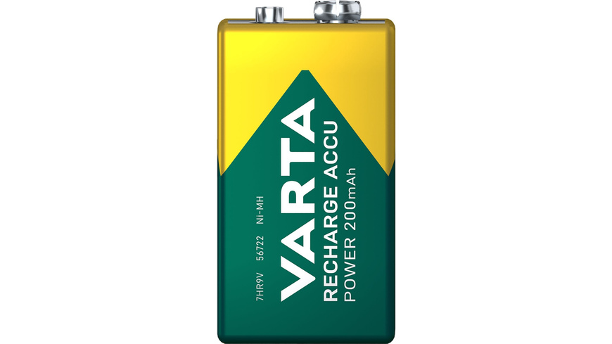 VARTA NiMH-9V-Block-Akku RECHARGE ACCU Power 200 mAh, E-Block