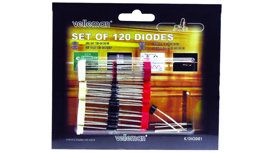 Velleman Dioden-Set K/DIODE1 1, 120-teilig