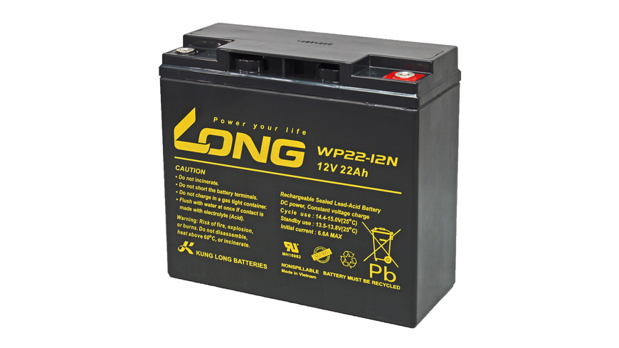 Kung Long Blei-AGM-Akku WP22-12N, 12 V, 22 Ah