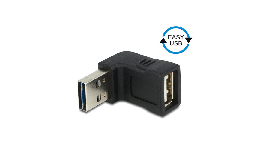 nt usb  günstig Kaufen-Delock USB-Adapter EASY-USB 2.0, A-Stecker auf A-Buchse, gewinkelt oben/ unten. Delock USB-Adapter EASY-USB 2.0, A-Stecker auf A-Buchse, gewinkelt oben/ unten <![CDATA[Dieser Adapter von Delock,mit EASY-USB Stecker,kann in beide Richtungen in die USB-A Bu