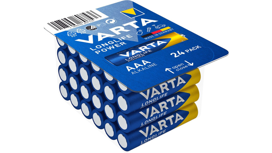 VARTA 24er-Set Micro-Batterie LONGLIFE Power, AAA, LR03