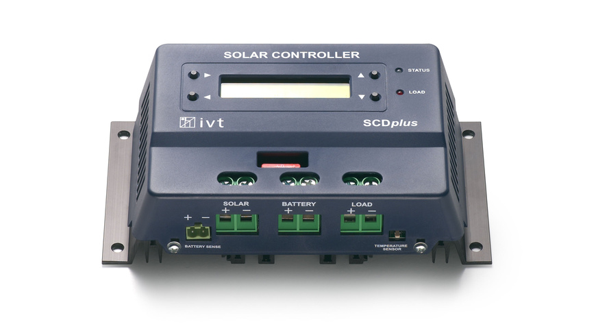 RB M günstig Kaufen-IVT Solarcontroller SCD-40, 40A plus mit Display. IVT Solarcontroller SCD-40, 40A plus mit Display <![CDATA[Die mikrocontrollergesteuerten Laderegler arbeiten besonders präzise und schonen damit Ihre wertvollen Solar-Akkus.]]>. 