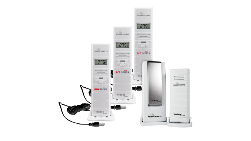 Mobile Alerts Wetter-Set mit Gateway, Temperatursensor, 3x Thermo-/Hygrosensor