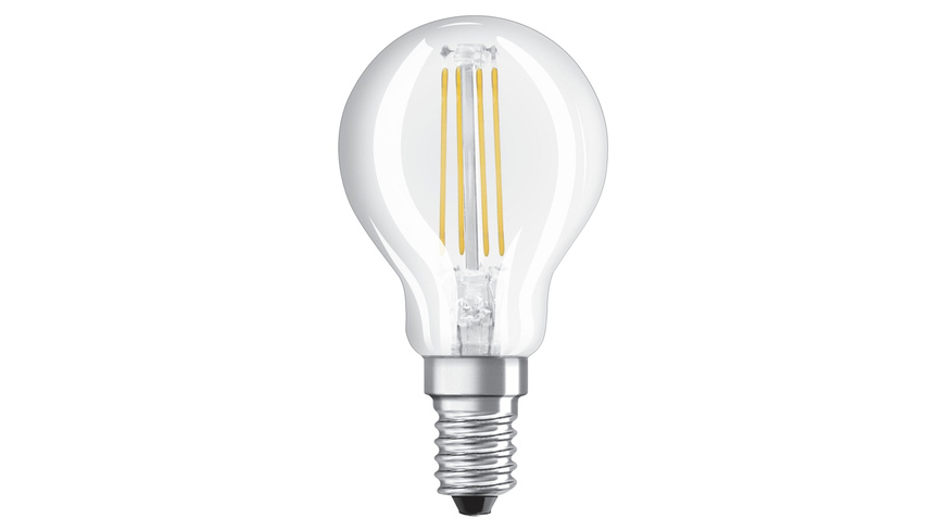 LED dimmbar günstig Kaufen-OSRAM LED RETRO Glass Bulb 5-W-Filament-LED-Tropfenlampe, E14, klar, dimmbar. OSRAM LED RETRO Glass Bulb 5-W-Filament-LED-Tropfenlampe, E14, klar, dimmbar <![CDATA[Diese mit innovativer LED-Filament-Technologie (LED-Fadenlampe) ausgestattete LED-Lampe ver