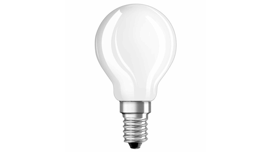 mit Faden günstig Kaufen-OSRAM LED RETRO Glass Bulb 4-W-Filament-LED-Tropfenlampe, E14, matt. OSRAM LED RETRO Glass Bulb 4-W-Filament-LED-Tropfenlampe, E14, matt <![CDATA[Diese mit innovativer LED-Filament-Technologie (LED-Fadenlampe) ausgestattete LED-Lampe vereinbart die klassi