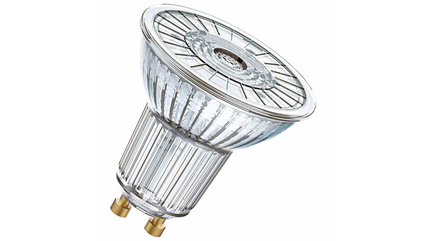 10 X  günstig Kaufen-OSRAM LED SUPERSTAR 3,4-W-GU10-LED-Lampe, warmweiß, dimmbar, mit Glas-Reflektor. OSRAM LED SUPERSTAR 3,4-W-GU10-LED-Lampe, warmweiß, dimmbar, mit Glas-Reflektor <![CDATA[Diese innovative GU10-LED-Lampe mit Glasreflektor sieht zwar fast so aus wi