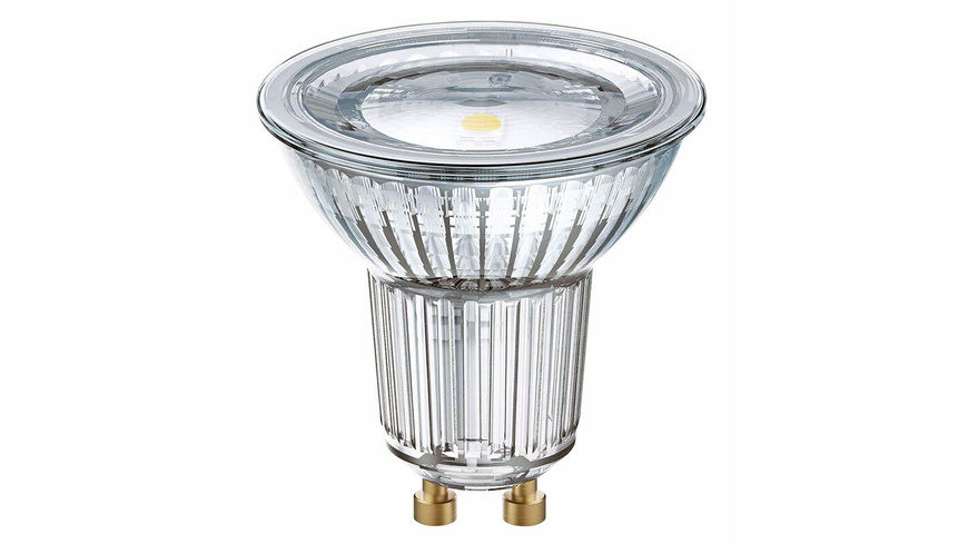 10 X  günstig Kaufen-OSRAM LED STAR 4,3-W-GU10-LED-Lampe mit Glas-Reflektor, warmweiß, 120°. OSRAM LED STAR 4,3-W-GU10-LED-Lampe mit Glas-Reflektor, warmweiß, 120° <![CDATA[Dank Glasreflektor sieht diese GU10-LED-Lampe einer 30-W-GU10-Halogenlampe zum Verw