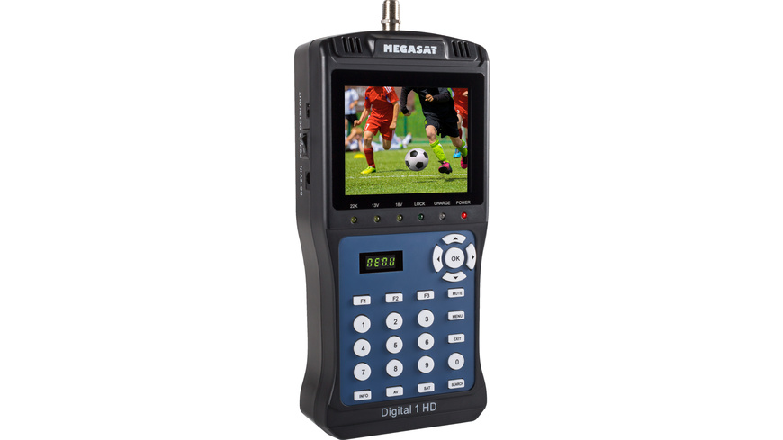 Megasat Satfinder / Sat-Messgerät DIGITAL 1 HD, DVB-S/S2-Signale, Akkubetrieb, Farbdisplay