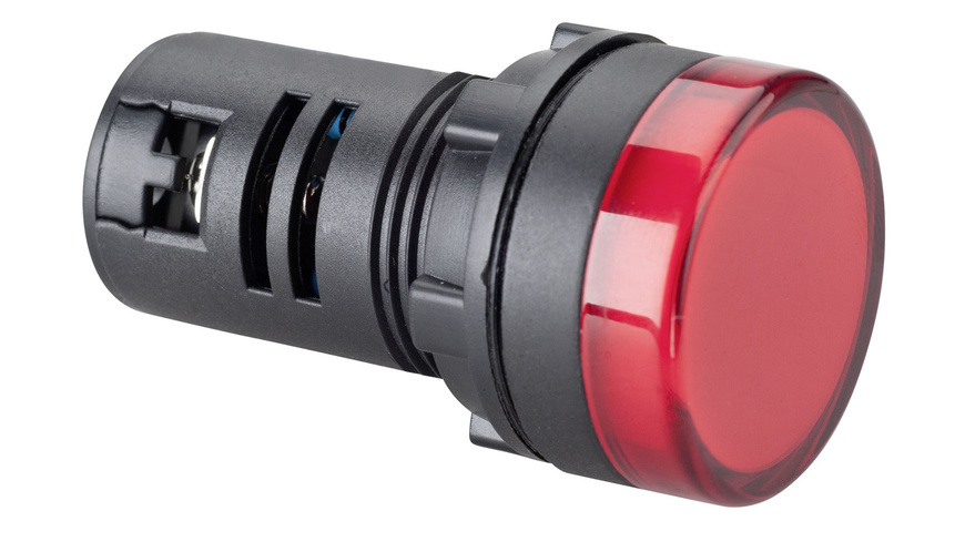 Barthelme LED-Signalleuchte EBD 22 mm, IP65-Frontseite, 29 x 51 mm, 12V, rot