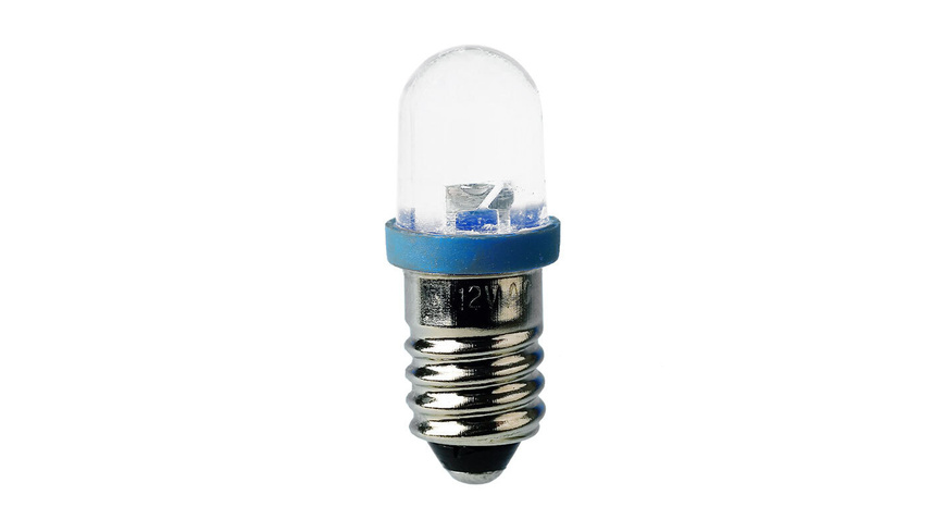 Barthelme LED-Lampe E10 mit Brückengleichrichter, 10 x 28 mm, 230 V, warmweiß