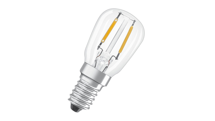 E14 Gen günstig Kaufen-OSRAM LED STAR 1,3-W-T26-LED-Lampe E14, warmweiß. OSRAM LED STAR 1,3-W-T26-LED-Lampe E14, warmweiß <![CDATA[Die intelligente Alternative zur klassischen Glühlampe mit E14-Fassung für kleine Leuchten, Kühlschränke oder Nähmaschinen]]>. 