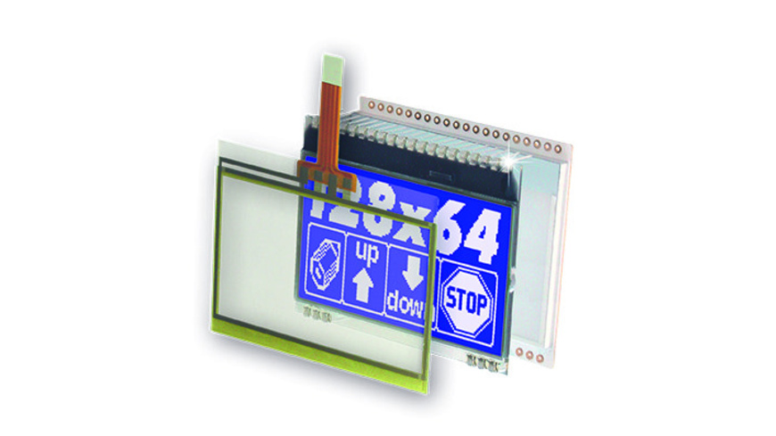 Electronic Assembly LCD-Grafikdisplay EA DOGM128 128x64 Pixel, STN blau