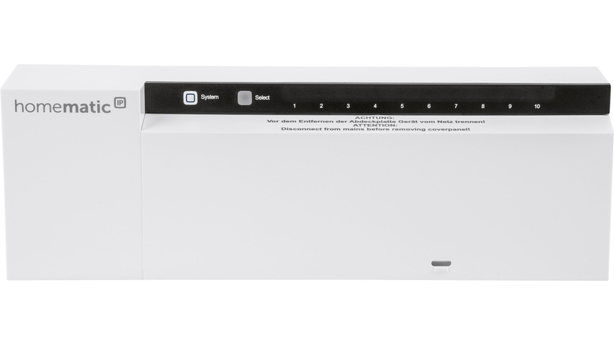 Homematic IP Smart Home Fußbodenheizungscontroller – 10 Kanäle, 230 V, HmIP-FAL230-C10